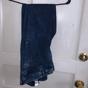 Acid wash high waisted skinny jeans